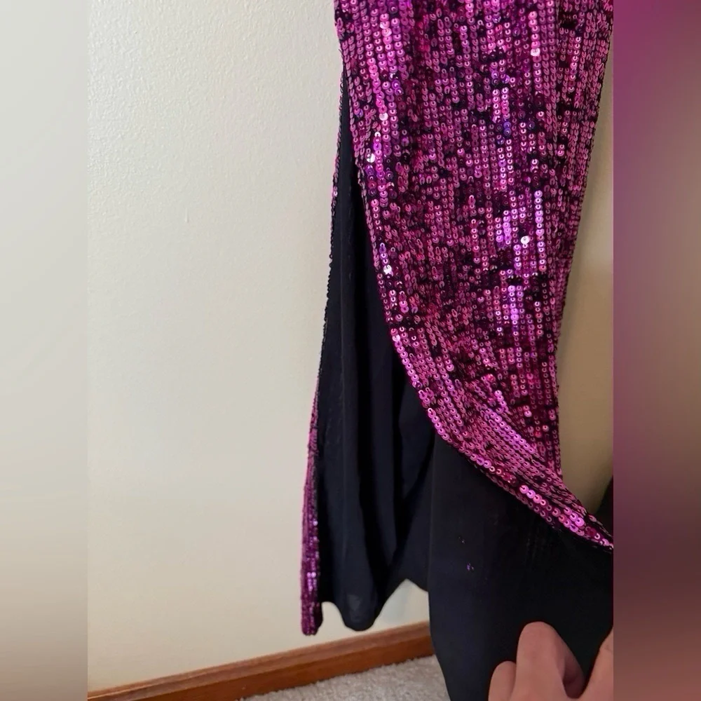 Revolve NBD Cinzia Sequin Maxi Dress in Hot Pink Size Medium
